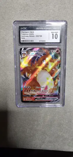 Charizard VMAX Darkness Ablaze Holo Card 020/189 CGC 10 - Image 1