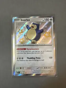 Snorlax 202/091 Baby Shiny Paldean Fates Pokemon Card - Image 1