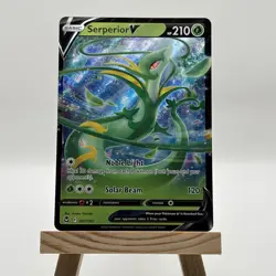 Serperior V 007/195 Silver Tempest Ultra Rare Holo Pokemon TCG Card NM - Image 1