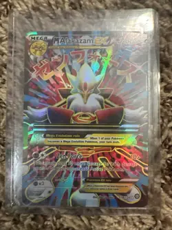 Pokemon Mega M Alakazam EX Full Art Holo Card 118/124 XY Fates Collide - Image 1