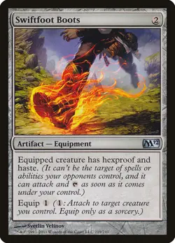 Swiftfoot Boots Magic 2012 / M12 NM Artifact Uncommon MAGIC MTG CARD ABUGames - Image 1