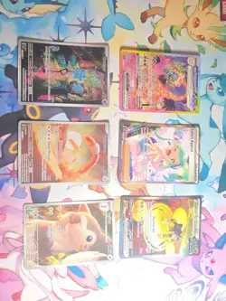 Pokemon Card Lot SIR, IR, Full Art 6 Card Lot NM Lisia's Appeal, Exeggutor Ex - Image 1