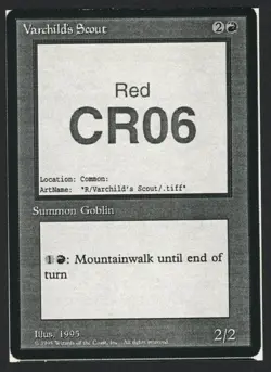 ***Varchild's Scout (Enslaved Scout) Playtest Card*** MTG Alliances Kid Icarus - Image 1