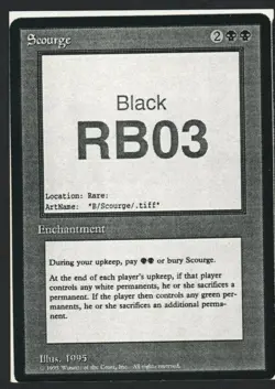 ***Scourge (Dystopia) Playtest Card*** MTG Alliances Kid Icarus - Image 1