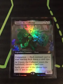 MTG Magic The Gathering Umori, The Collector Foil Ext. Art Ooze Commander - Image 1
