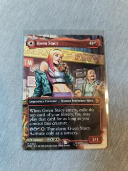 Magic the Gathering Spider-Man Gwen Stacy Borderless NON FOIL MTG - Image 1