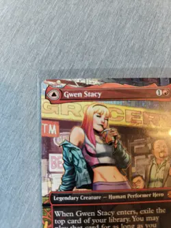 Magic the Gathering Spider-Man Gwen Stacy Borderless NON FOIL MTG - Image 2