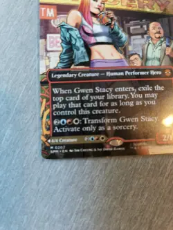 Magic the Gathering Spider-Man Gwen Stacy Borderless NON FOIL MTG - Image 3
