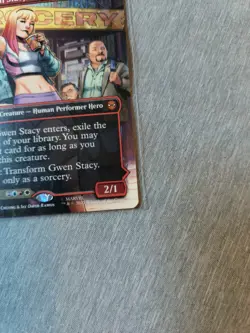 Magic the Gathering Spider-Man Gwen Stacy Borderless NON FOIL MTG - Image 4