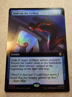 Hide on the Ceiling - #249 Foil (Extended Art) Marvel's Spider-Man - Mtg - Image 1