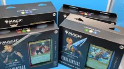 MTG Final Fantasy Commander Decks Set of 4 Sealed Display (VI, VII, X, XIV) - Image 1