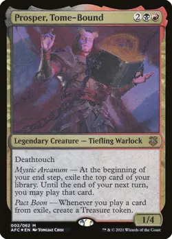 1x - Prosper, Tome-Bound -THICK STOCK -Display Commander - Forgotten Realms MTG - Image 1