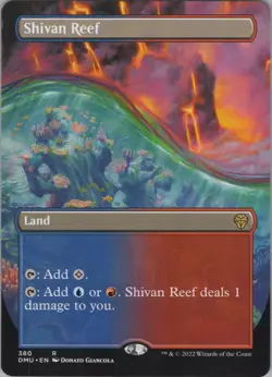 Shivan Reef (Borderless) NM (#5) #380 Dominaria United MTG - Image 1