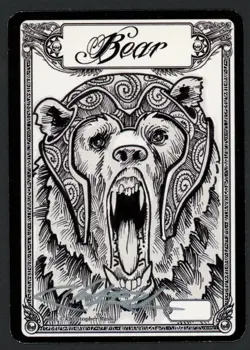 ***Bear Token Signed*** MTG Tokens Christopher Rush Kid Icarus - Image 1