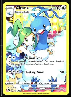 POKEMON ALTARIA TG11/TG30 SILVER TEMPEST TRAINER GALLERY NM NEAR MINT - Image 1