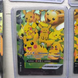 Pikachu V-Union Special Celebrations Ultra Rare Promo 4 Pokemon Cards + Jumbo - Image 5