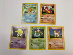 Shadowless Pokemon Base Set Lot Magikarp Charmeleon Drowzee Ivysaur Ponyta - Image 1