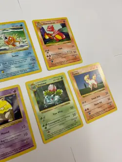 Shadowless Pokemon Base Set Lot Magikarp Charmeleon Drowzee Ivysaur Ponyta - Image 3