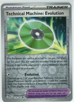 Pokemon TCG Technical Machine: Evolution 178/182 Sv04: Paradox Rift Reverse Holo - Image 1