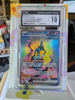 Iron Crown Ex 206/162 CGC 10 Gem Mint SIR Temporal Forces Pokemon TCG English - Image 1