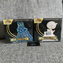 Pokemon Mega Evolution ETB x2 (Lucario and Gardevoir) IN HAND AS PAIR/SET - Image 1