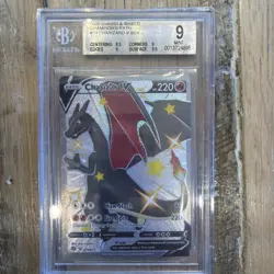 Pokemon TCG Charizard V Champions Path 079/073 Holo Secret Rare Beckett 9 - Image 1