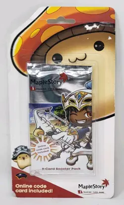 2007 MapleStory Trading Card Game 1 Pack - 9 Cards Booster Pack - Sealed - Image 1