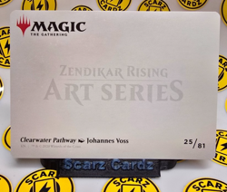 Clearwater Pathway Art Card Art Series(Gold-Stamped): Zendikar Rising Regular - Image 2