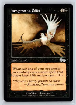 (5X) Yawgmoth's Edict Urza's Saga Uncommon - MTG Magic the Gathering Card - Image 1