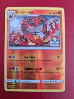 Incineroar 26/149 Reverse Holo League Promo Pokemon Card Near Mint Condition - Image 1