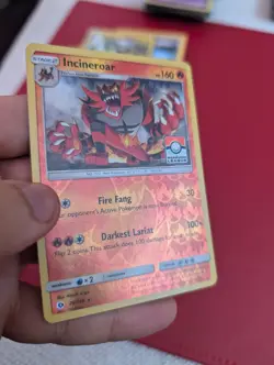 Incineroar 26/149 Reverse Holo League Promo Pokemon Card Near Mint Condition - Image 3