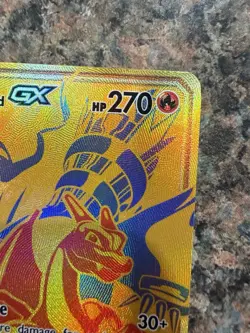 Pokemon 2021 Reshiram & Charizard GX SM247 Black Star Promo Tag Team Holo Card - Image 4