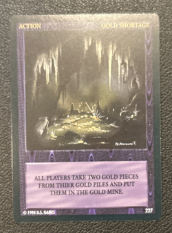 Wyvern CCG 1994 Limited Edition Common Card Action Gold Shortage #227 - Image 1