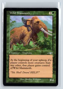 (5X) Wild Mammoth Nemesis Uncommon - MTG Magic the Gathering Card - Image 1