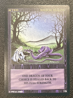 Wyvern CCG 1994 Limited Edition Common Card Action Magical Healing #126 - Image 1