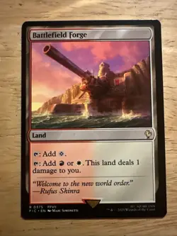 x1 Battlefield Forge R MTG Commander: Final Fantasy M/NM, English - Image 1