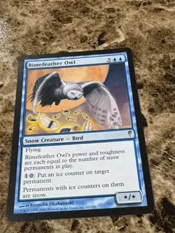 RIMEFEATHER OWL Magic MTG Coldsnap - Image 1