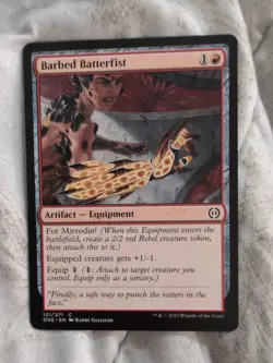 2023 MTG Barbed Batterfist ONE 121/271 Red Artifact Equipment NM Common - Image 1