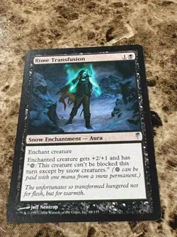 RIME TRANSFUSION Magic MTG Coldsnap - Image 1