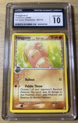 2006 Pokemon EX Holon Phantoms Exeggcute Delta Species #65/110 CGC GEM MINT 10 - Image 1