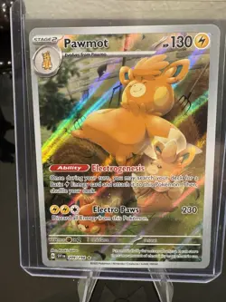 Pawmot (Illustration Rare) #209/198 Scarlet & Violet Base Set Pokemon Near Mint - Image 1