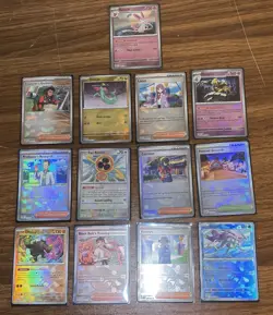 POKEMON TCG Prismatic Evolutions Lot Of 13 Poke Ball Reverse Holo Cards - Image 1