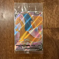 Pokemon TCG Charizard V SWSH050 Sealed Black Star Promo Full Art Ultra Rare NM - Image 1