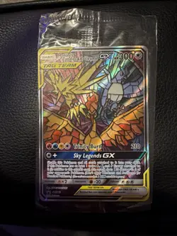 Moltres Zapdos Articuno GX Hidden Fates Pokemon Black Star Promo SM210 Sealed - Image 1
