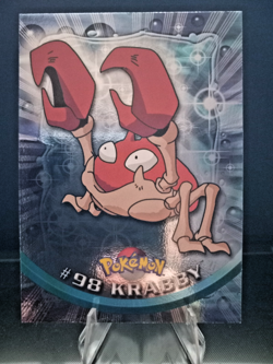 Krabby #98 2000 Topps Pokemon TV Animation Foil Blue Logo - Image 1
