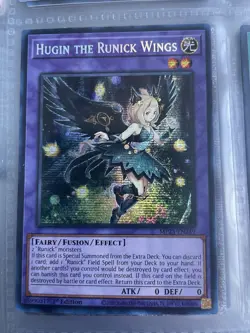 Hugin the Runick Wings Prismatic Secret Rare MP23-EN249 M/NM Yugioh - Image 1