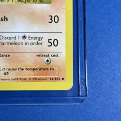 Pokemon 1999 Base Set Shadowless #24/102 Charmeleon Card LP - Image 4
