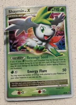 Shaymin LV X DP39 Holo Black Star Promo D&P LV.X Vintage Pokemon TCG Card - Image 1