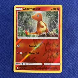 Burning Shadows 18/147 Reverse Holo Charmander Card - NM - Image 1