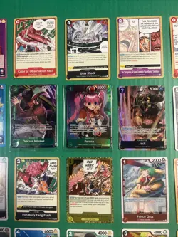 One Piece TCG 50 Card Lot. Dracule Mihawk + Perona Sealed Mint Other Rare Cards - Image 3